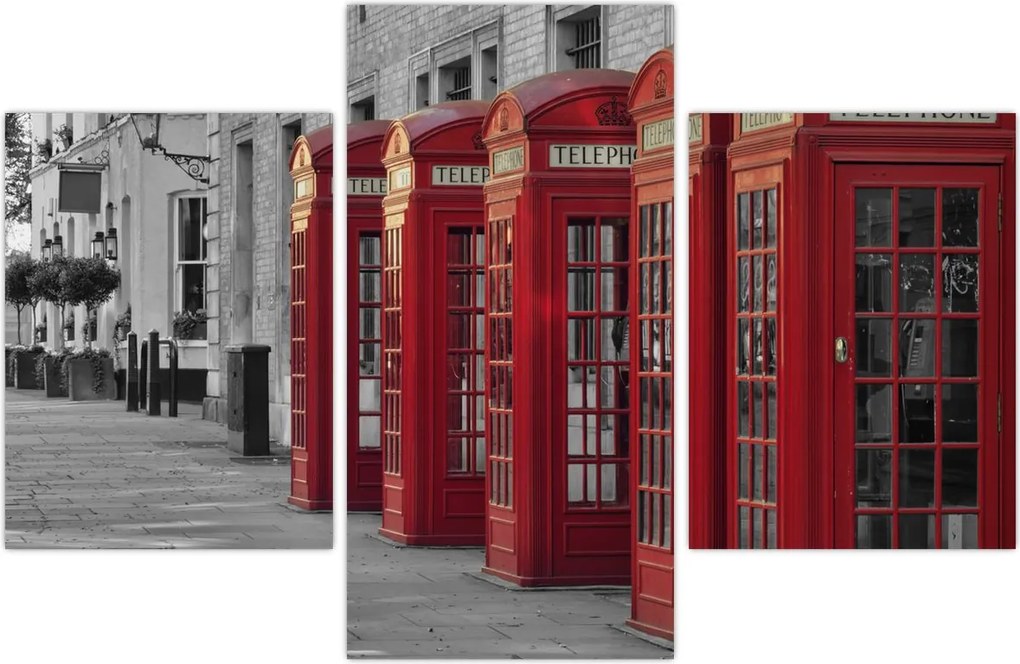 Tablou - Cutii telefonice din Londra (90x60 cm)