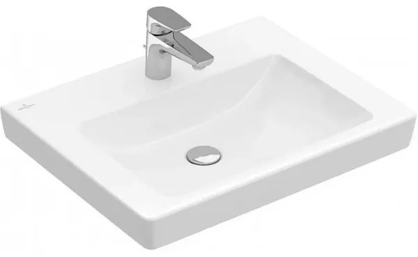 Lavoar suspendat, Villeroy&amp;Boch Subway 2.0, 60x47cm, fara preaplin, Alb Alpin, 71136101