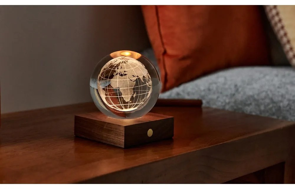 Decorațiune luminoasă maro închis cu USB Amber – Gingko