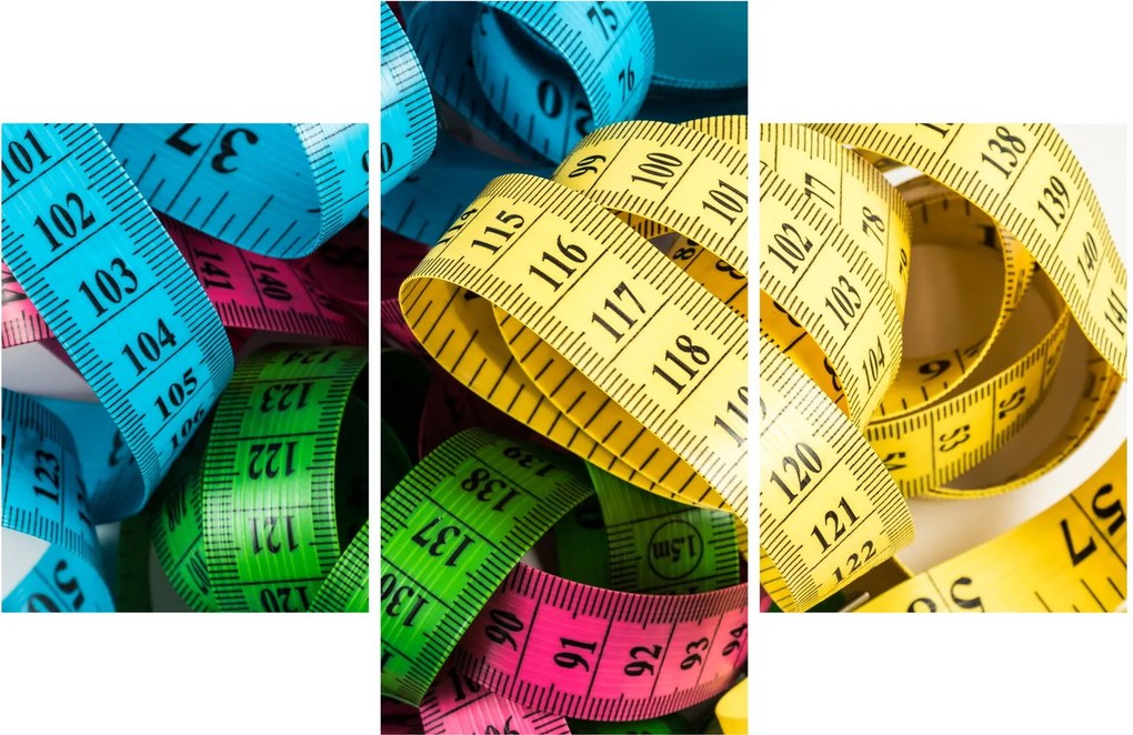 Tablou cu metri colorați (90x60 cm)