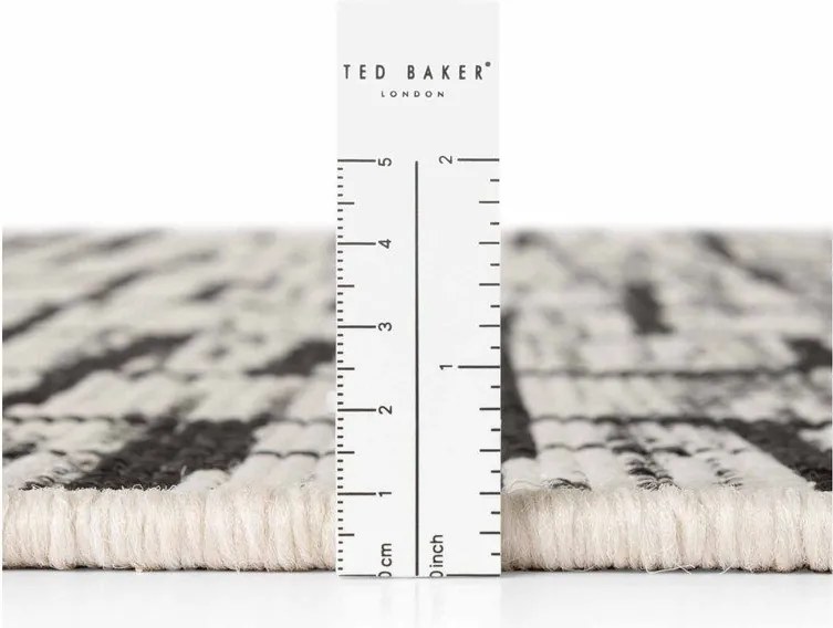 Covor pentru exterior și interior negru/crem rotund ø 160 cm Haringey Crouch – Ted Baker