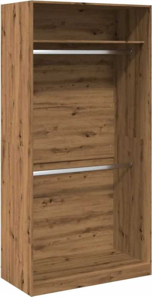 vidaXL Șifonier, stejar artizanal, 100x50x200 cm, lemn prelucrat