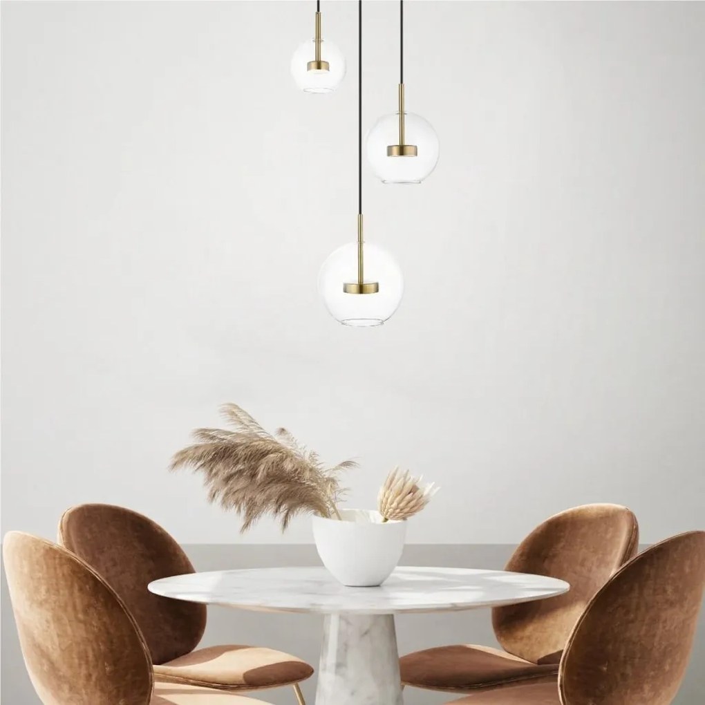 Lustra moderna cu 3 pendule LED Enceladus