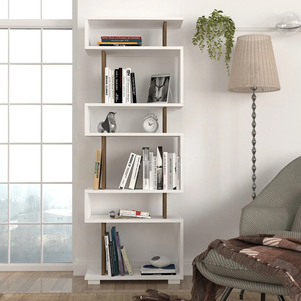 Bloc de bibliotecă White Walnut