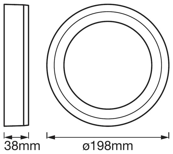 Plafonieră LED Ledvance ROUND LED/15W/230V d. 20 cm