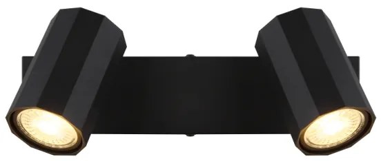 Spot Globo 57918-2B JAMES 2xGU10/25W/230V negru