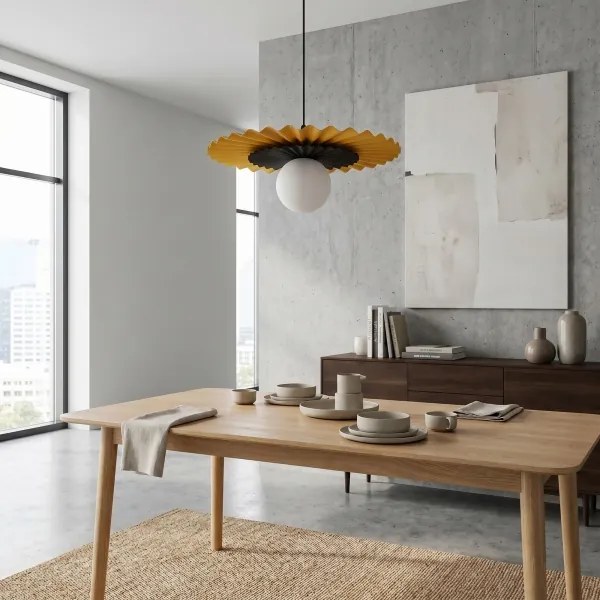 Pendul pe cablu UMBRA 1xG9/8W/230V negru/portocaliu