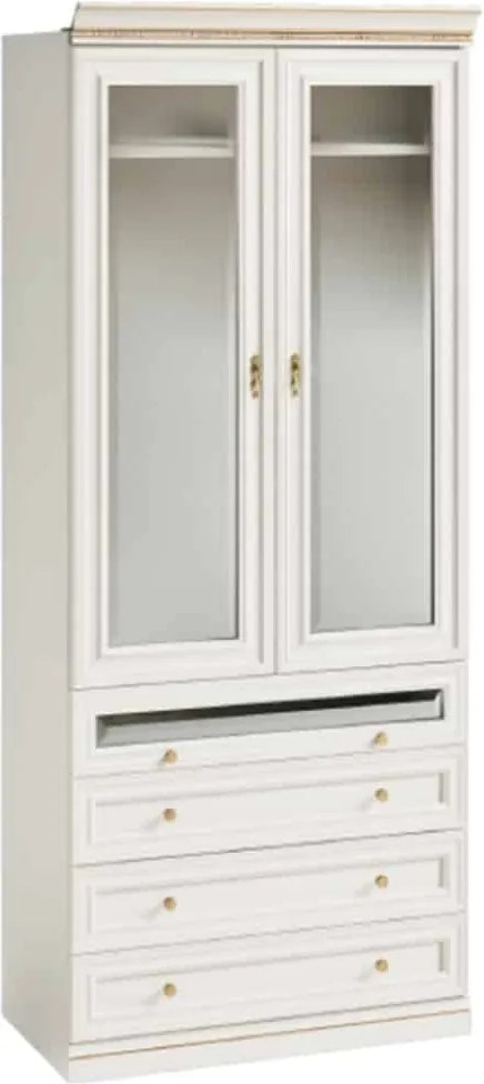 Dulap lemn masiv Vanna IV 2 Uși, 100,4 × 62,5 × 245,8 cm
