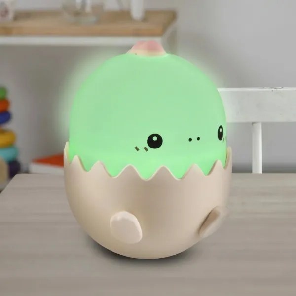 Lampă LED RGBW tactilă dimabilă pentru copii BABY DINO LED/0,75W/5V 1200mAh roz