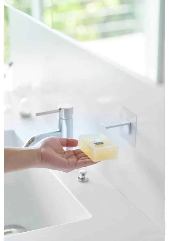 Săpunieră magnetică albă autoadezivă din plastic Film Hook – YAMAZAKI