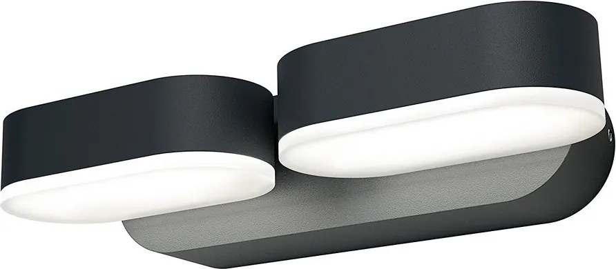 Osram - Aplică perete exterior LED ENDURA 2xLED/13W /230V IP44 negru