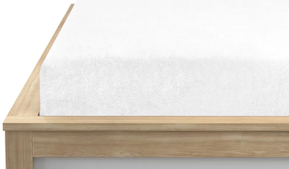 Cearsaf frote alb 200 x 220 cm