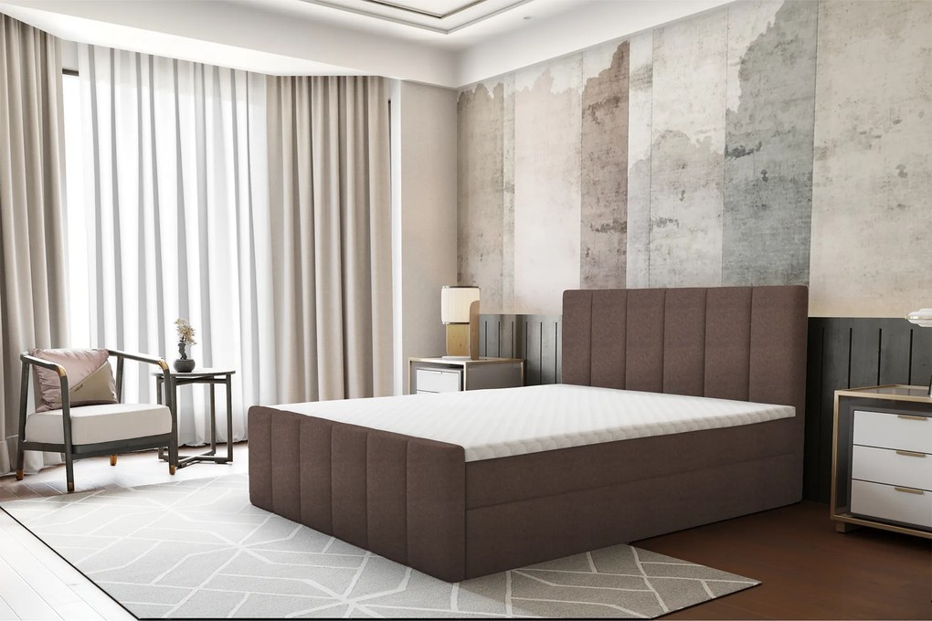 Pat boxspring, 180x200, maro, STAR