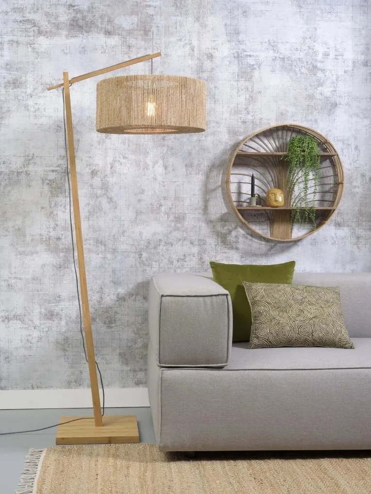 Lampa de podea eco din iuta Iguazu 50cm, natur