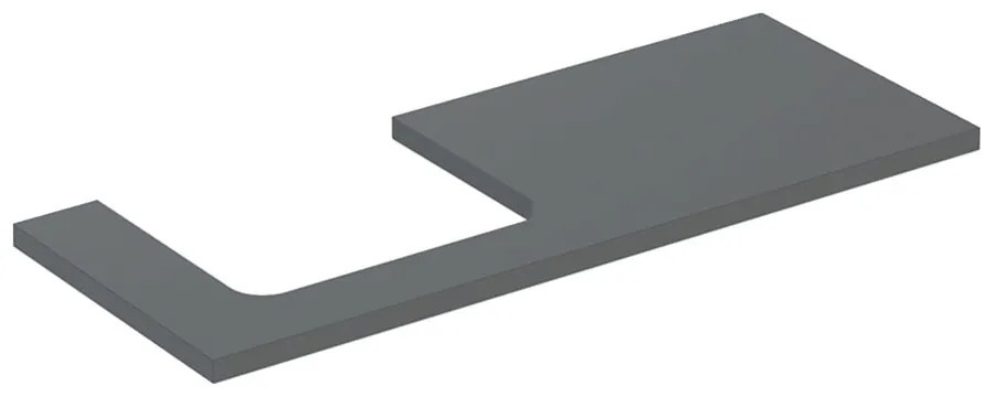 Blat pentru lavoar Geberit One cu decupaj in stanga lava mat 120 cm