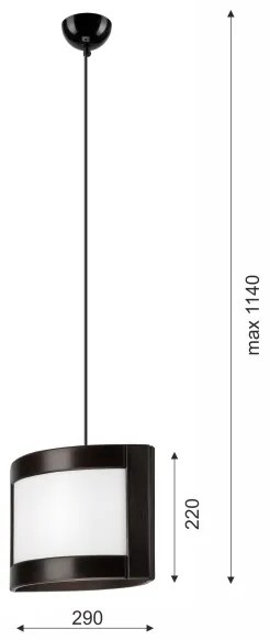 Lustră pe cablu ELODIE 1xE27/60W/230V