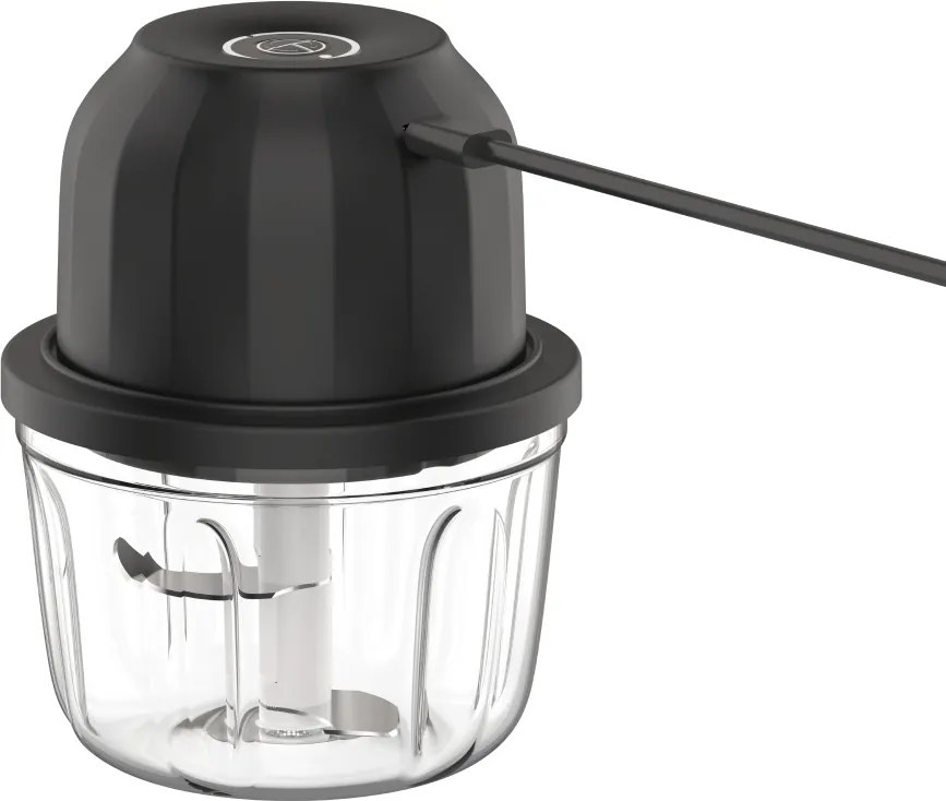 Tocator legume-fructe Floria ZLN2655 Mini Chopper reincarcabil, Capacitate 350 ml, Baterie 1200mAh, Putere 5V 30W