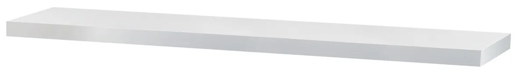 Raft de perete alb mat, 120 x 24 x 4 cm