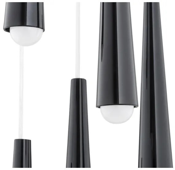 Lustră pe cablu HOLLYWOOD 5xE14/7W/230V neagră Argon 2103