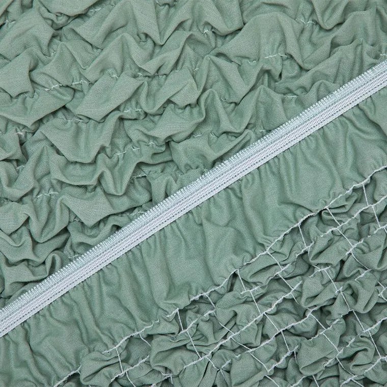 Gaico Huse bielastice FUCO bumbac bio mentă fotoliu dublu (l. 120 - 160 cm)