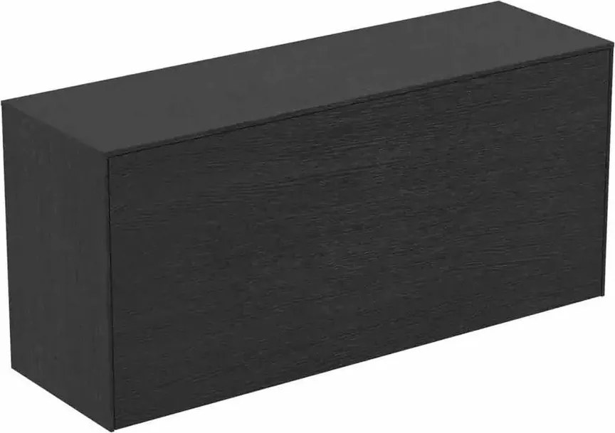 Dulap baza suspendat Ideal Standard Atelier Conca 1 sertar cu blat 120 cm finisaj stejar inchis