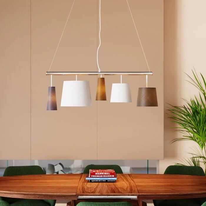 Designul câinilor Kare Design Lampa suspendata Parecchi Silver 100 cm