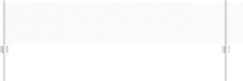 vidaXL Gard cu Stâlp Argintiu 0,4 x 100 m Oțel