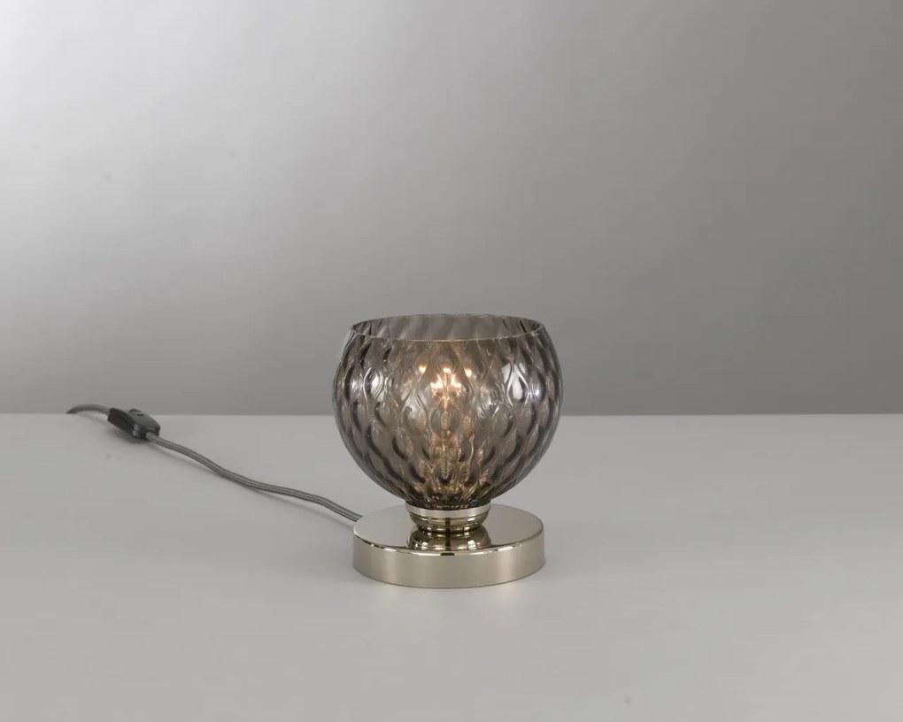 Veioza, Lampa de masa moderna design italian 10003 fumuriu