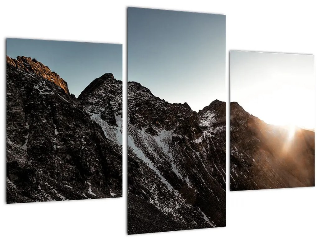 Tablou - Lanț de munți stâncos (90x60 cm)