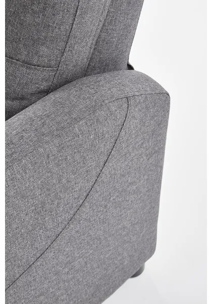 Fotoliu reglabil FELIPE, gri