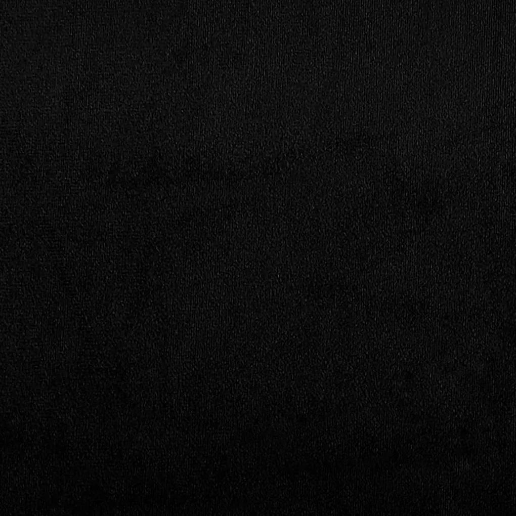 Taburet, negru, 70x55x41 cm, microfibra