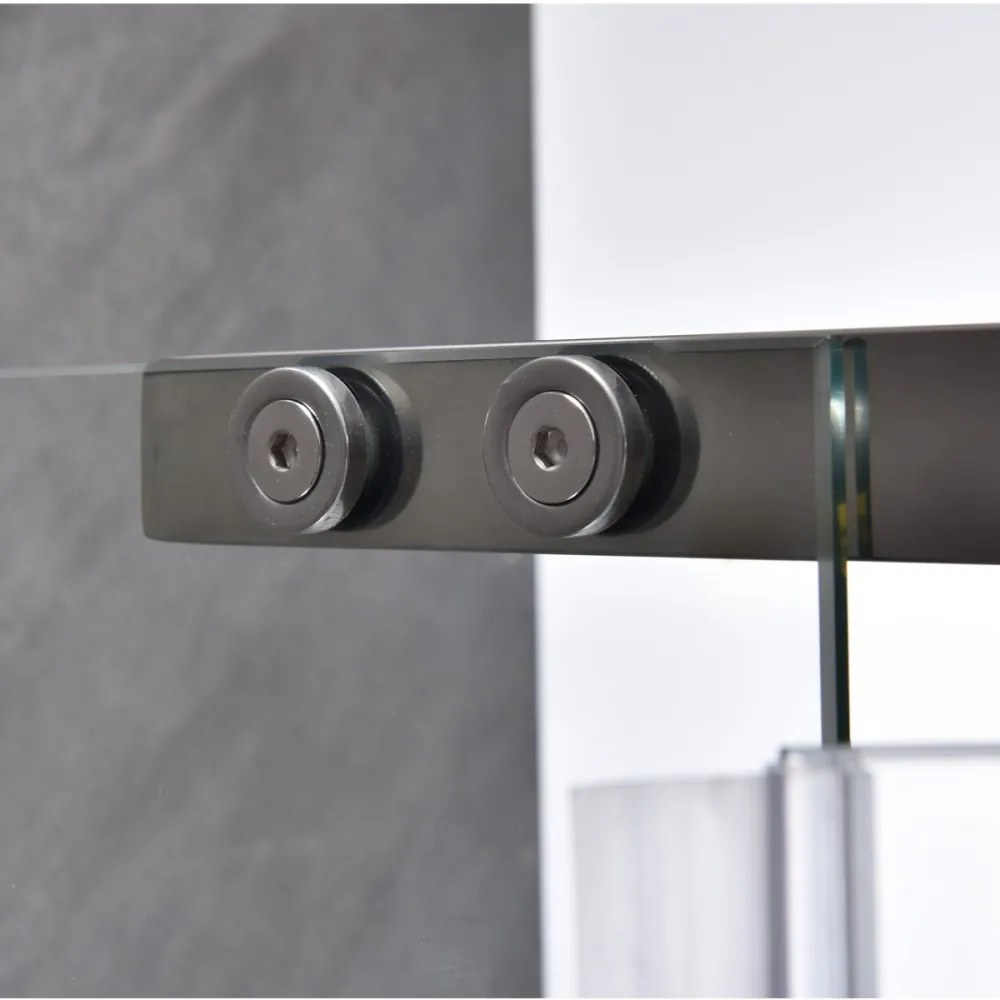 Cabină de duș asimetrică Leziter GALS80100 Galatro cu ușă batantă, 80x100x195 cm