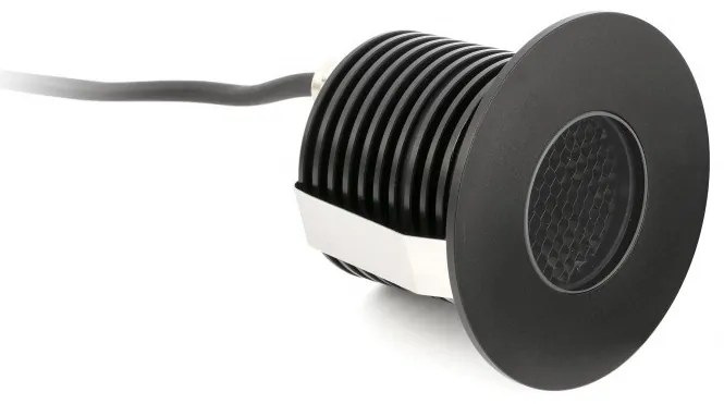 Spot LED incastrabil de exterior pavaj GRUND 7W inox negru