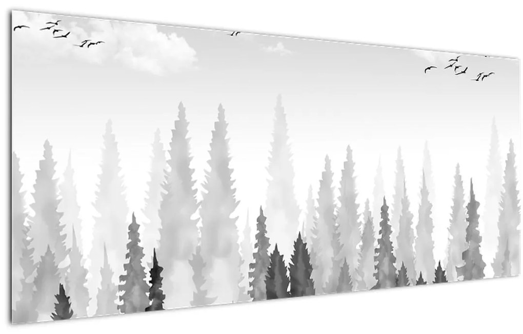 Tablou - Culmi de pădure (120x50 cm)