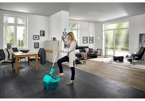 Set profi pentru curăţenie Leifheit cu mop şi găleată de stoarcere 55096