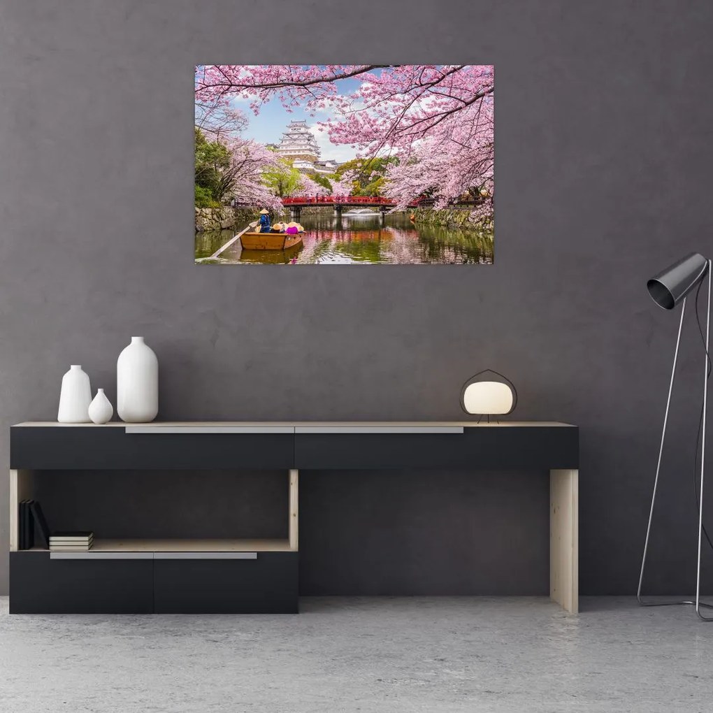 Tablou cu cireș japonez (90x60 cm)
