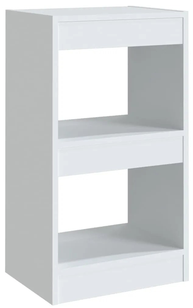 811601 vidaXL Bibliotecă/Separator cameră, alb, 40x30x72 cm