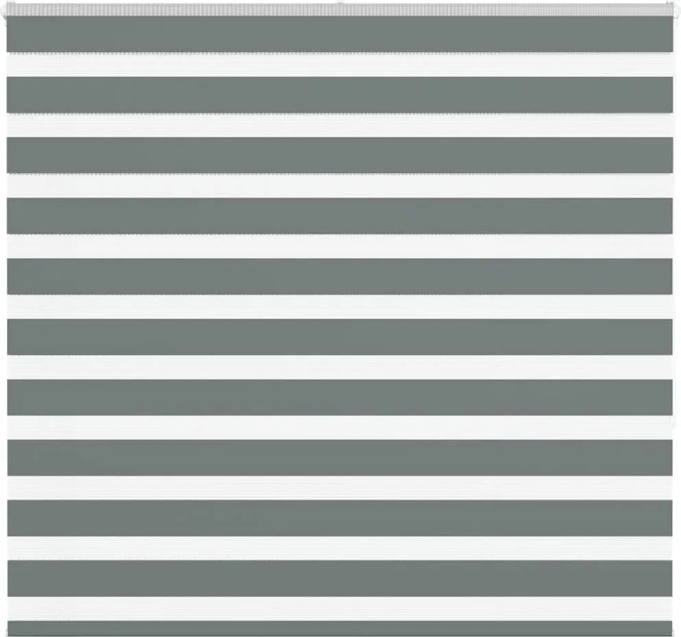vidaXL Jaluzea tip zebra gri închis lățime țesătură 150,9 cm poliester