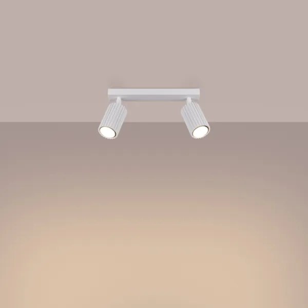 Spot Sollux SL.1542 KARBON 2xGU10/10W/230V alb