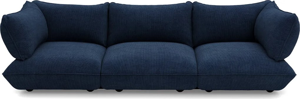 Canapea modulară Sumo Sofa Grand din catifea reiată, culori multiple - Fatboy Culoare: albastru închis (dreapta)