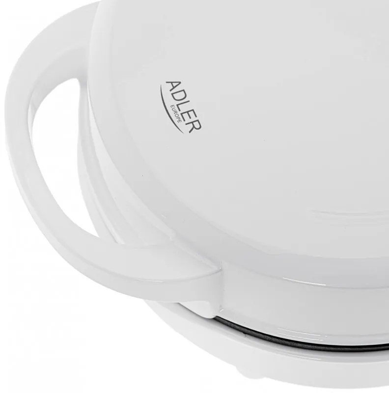 Aparat pentru gogosi Adler AD 3075, 1500W, 7 Gogosi la un moment dat, Placi neaderente, Alb