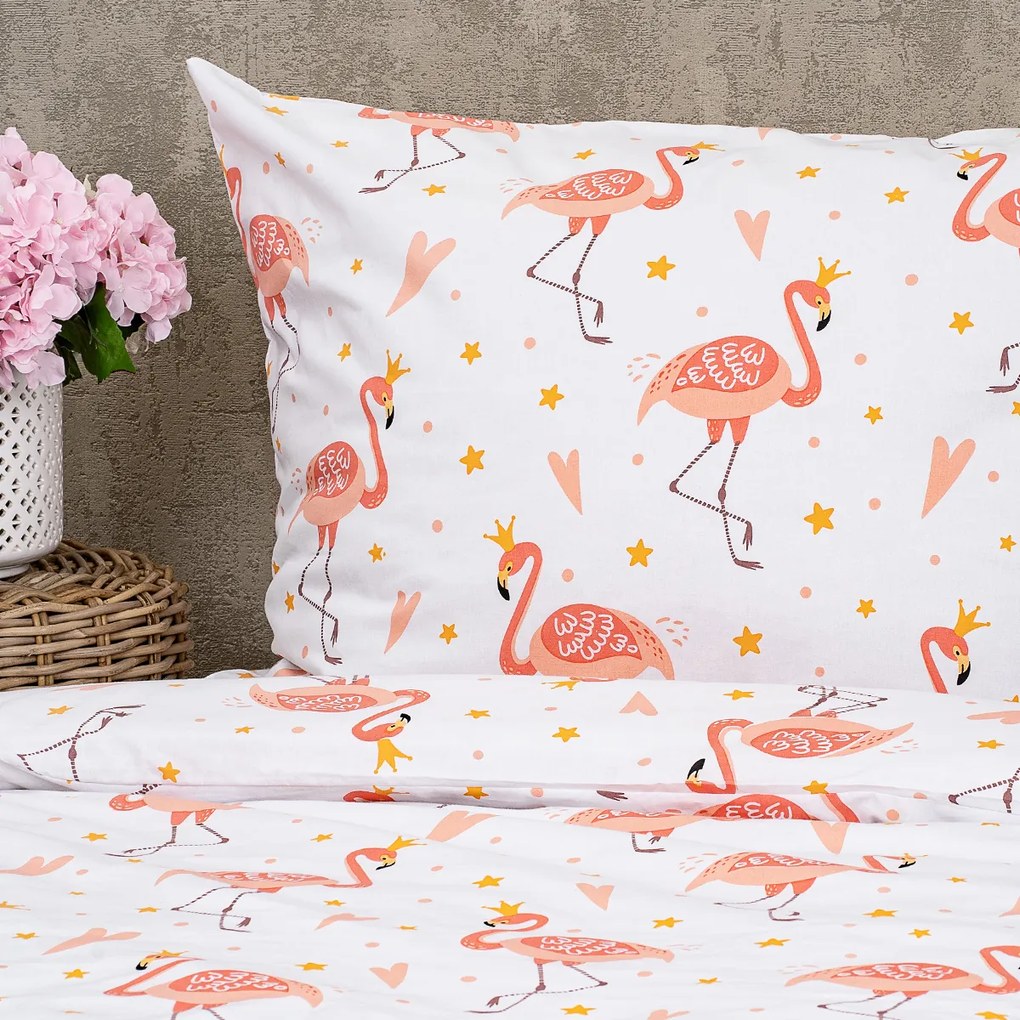 Lenjerie de pat din bumbac pentru copii4Home Flamingo , 140 x 200 cm, 70 x 90 cm, 140 x 200 cm, 70 x 90 cm