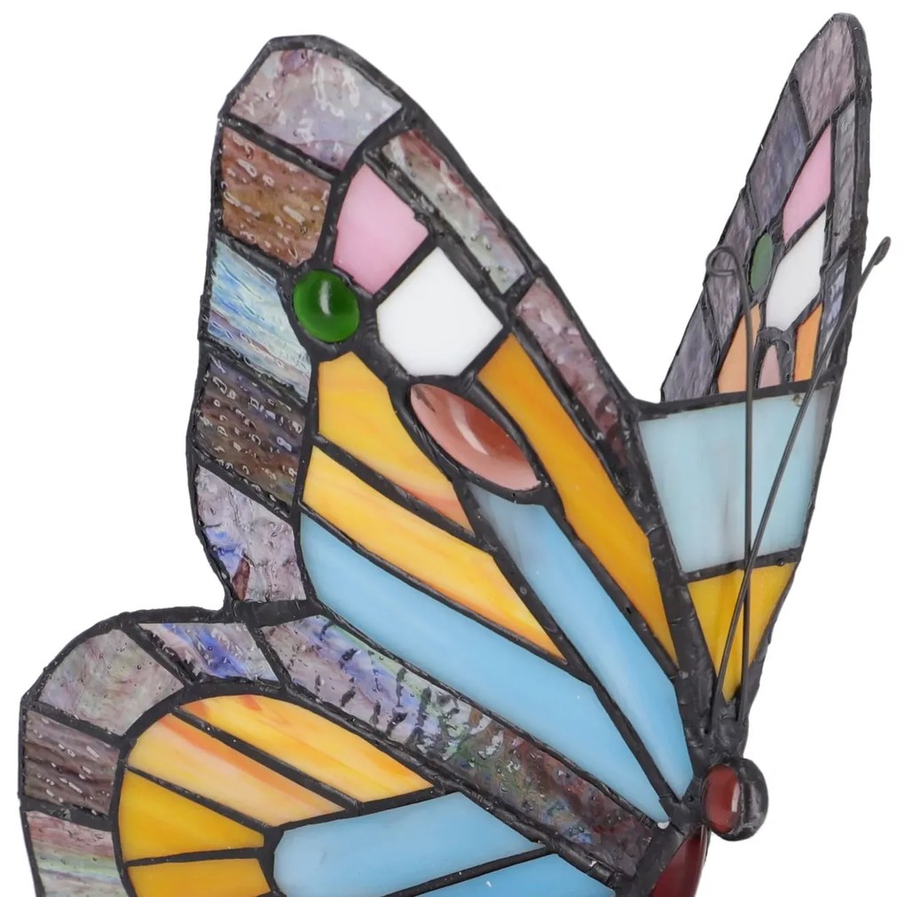 Lampa de masa Tiffany Butterfly h 23 cm
