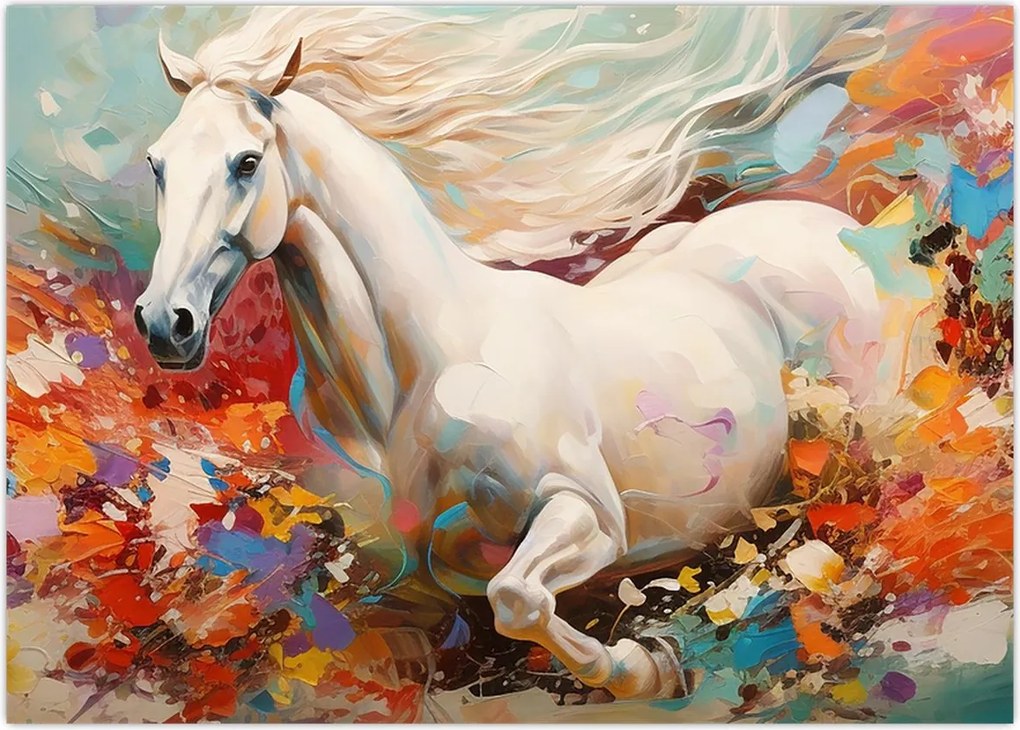 Tablou - Pictura unui cal (70x50 cm)