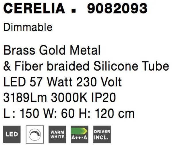 Lustra LED dimabila moderna, design deosebit CERELIA NVL-9082093