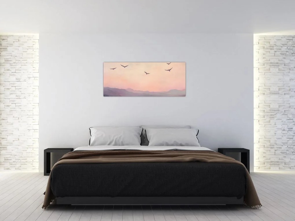 Tablou - Stol de păsări II. (120x50 cm)