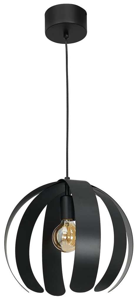 Pendul Single Luminex E27, Negru, A3161, Polonia