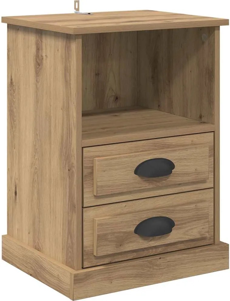 vidaXL Dulap de noapte Stejar Artizanal 36 x 43 x 60 cm Lemn compozit