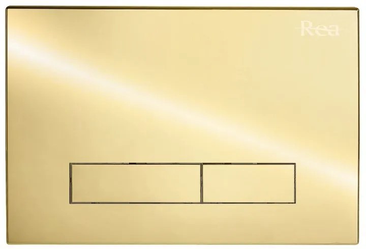 Cadru WC incastrat Rea cu buton H Auriu