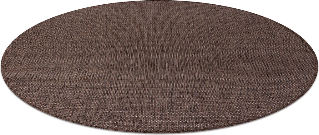 Covor SISAL SION cerc A5165A Melanj țesute plate maro